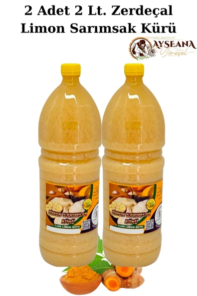 Zerdeçallı Limon Sarımsak Kürü Yapımı Doğal 4 Lt - 2