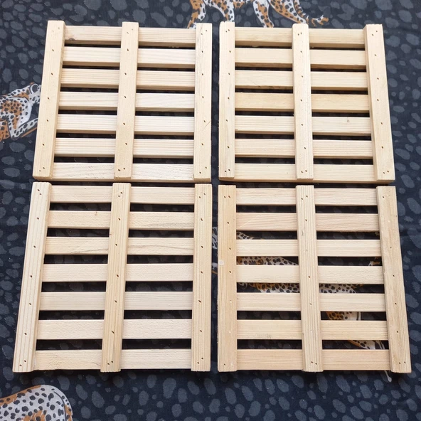 Escoines Koleksiyon 4Adet Gönderilecektir Ahşap Kare Nihale 18,5x18,5cm Sarıçam 39963669466976adb3 - 5