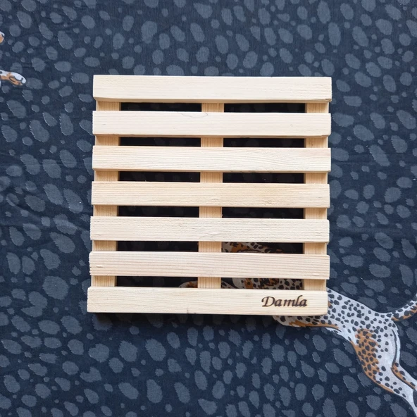 Escoines Koleksiyon 1Adet Gönderilecektir Sarıçam Ahşap Kare Nihale 18,5x18,5cm 399636694644bb3ce0 - 4