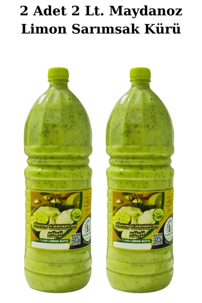 Limon Sarımsak Kürü Maydanozlu 2x2 Lt. El Yapımı Doğal