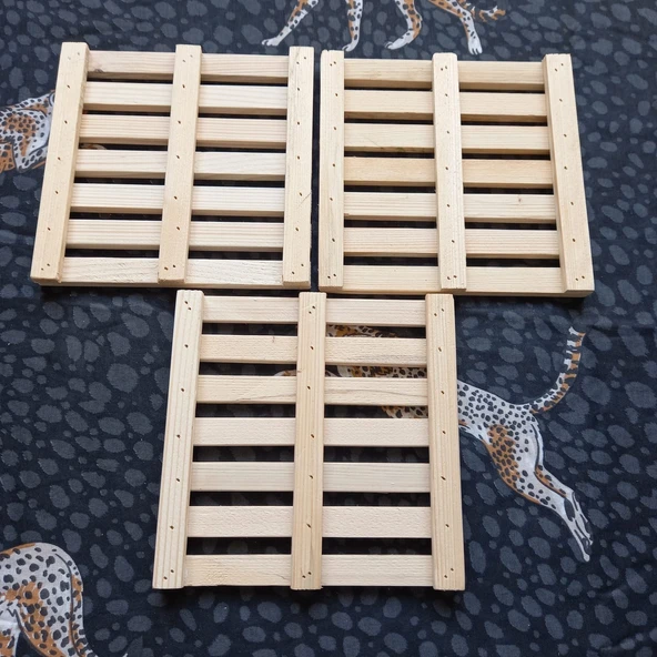 Escoines Koleksiyon Sarıçam 3Adet Gönderilecektir Ahşap Kare Nihale 18,5x18,5cm 3996366946605af82f - 3