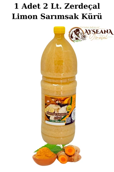 Zerdeçallı Limon Sarımsak Kürü El Yapımı Doğal 2 Lt - 2