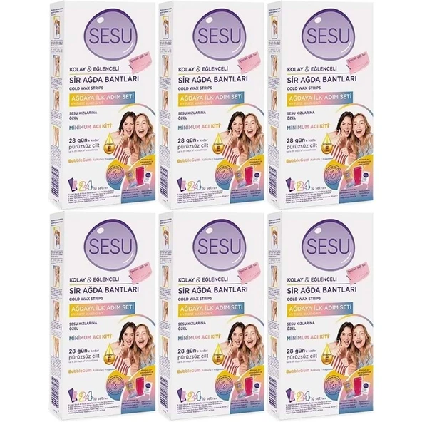 Sesu Sir Ağda Bandı 24 Lü Pk (Ağdaya İlk Adım Serisi) (6 Lı Set) ürün görseli 1