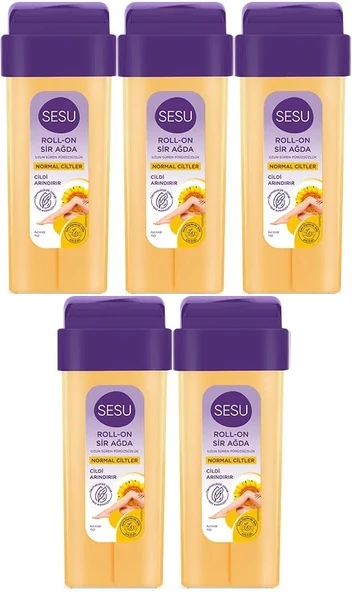 Sesu Roll-On Sir Ağda 100ML Sarı Normal Cilt (5 Li Set)