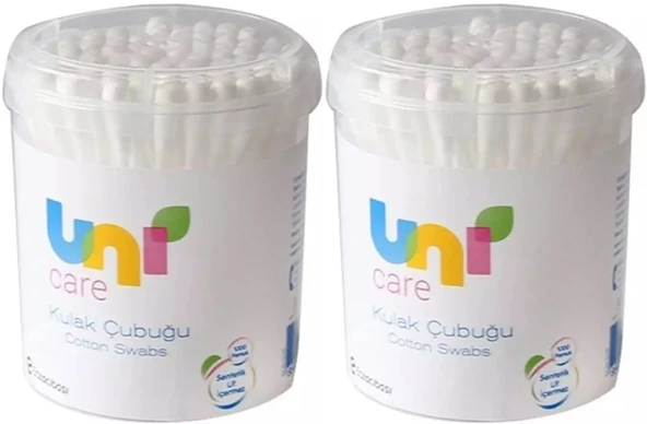 Uni Baby Kulak Temizleme Çubuğu 200 Adet (2 Li Set)