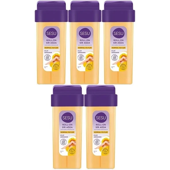 Sesu Roll-On Sir Ağda 100ML Sarı Normal Cilt (5 Li Set) - 1
