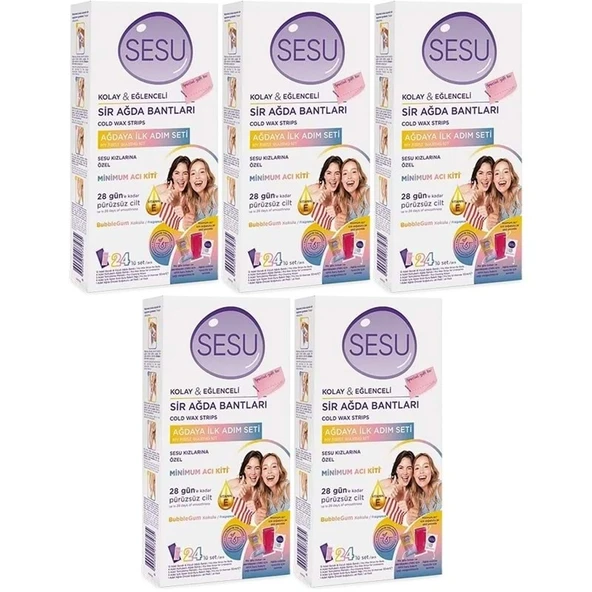 Sesu Sir Ağda Bandı 24 Lü Pk (Ağdaya İlk Adım Serisi) (5 Li Set) ürün görseli