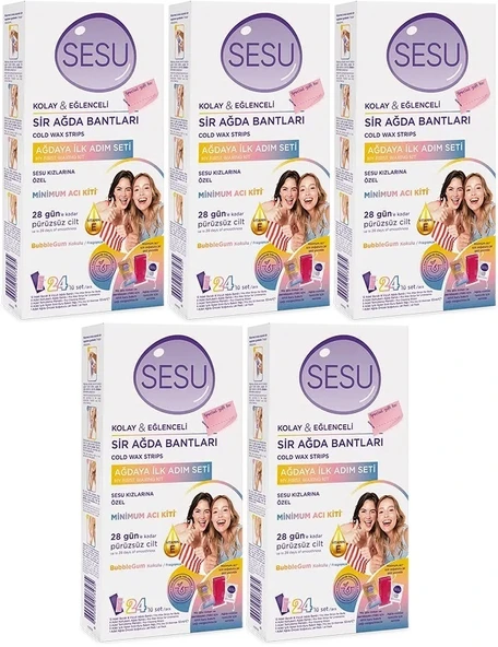 Sesu Sir Ağda Bandı 24 Lü Pk (Ağdaya İlk Adım Serisi) (5 Li Set) - 2