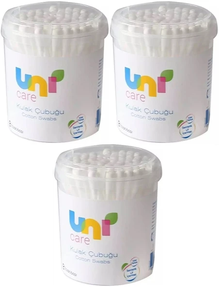 Uni Baby Kulak Temizleme Çubuğu 200 Adet (3 Lü Set)