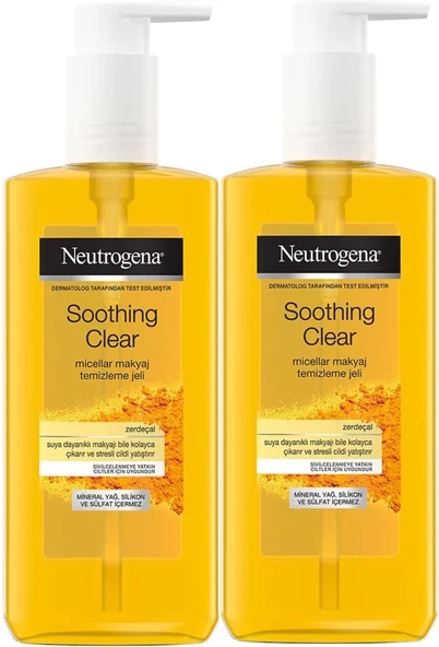 Neutrogena Soothing Clear Micellar Yüz Temizleme Jeli 200ML (2 Li Set)