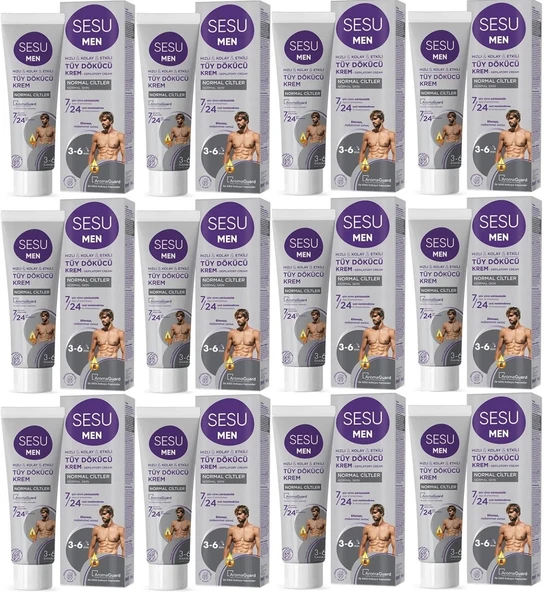 Sesu Tüy Dökücü Krem For Men 100ML (12 Li Set)