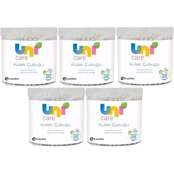 Uni Baby Kulak Temizleme Çubuğu 100 Adet (5 Li Set) ürün görseli