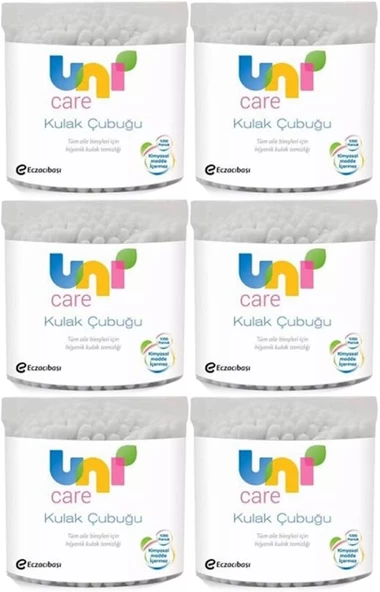 Uni Baby Kulak Temizleme Çubuğu 100 Adet (6 Lı Set)