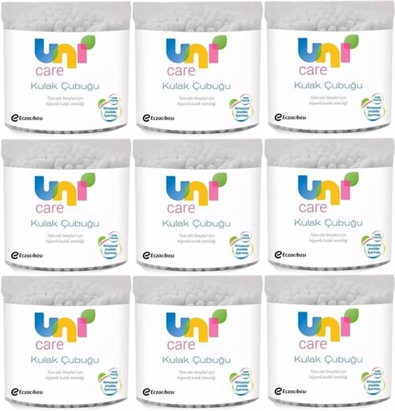 Uni Baby Kulak Temizleme Çubuğu 100 Adet (9 Lu Set)