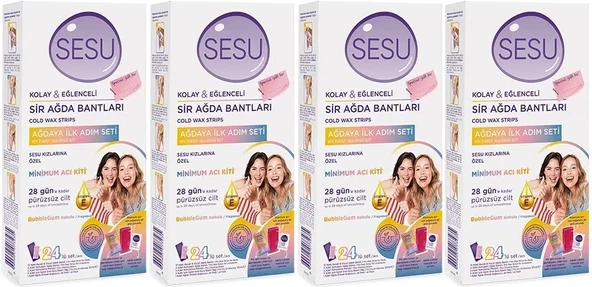 Sesu Sir Ağda Bandı 24 Lü Pk (Ağdaya İlk Adım Serisi) (4 Lü Set)