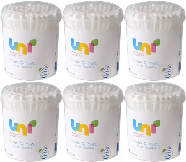 Uni Baby Kulak Temizleme Çubuğu 200 Adet (6 Lı Set)