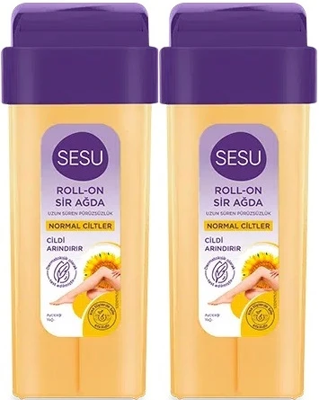 Sesu Roll-On Sir Ağda 100ML Sarı Normal Cilt (2 Li Set)