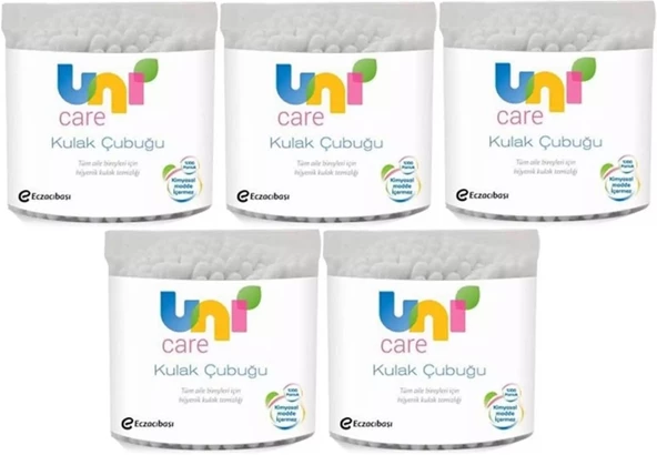 Uni Baby Kulak Temizleme Çubuğu 100 Adet (5 Li Set)