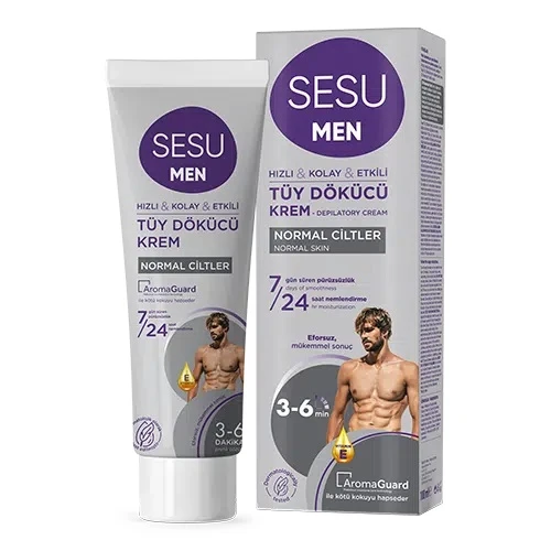 Sesu Tüy Dökücü Krem For Men 100ML (2 Li Set) - 2