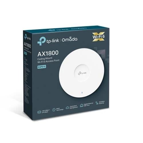 Omada EAP610 AX1800 Wi-Fi6 Dual Band Tavan Access Point ürün görseli