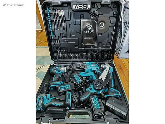 5 li set  şarjlı  kablosuz süper set (ASSUR ) - 2