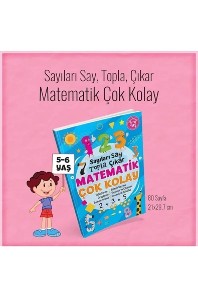 Ema Sayıları Say Topla Çıkar Mat.Çok Kolay 5-6 Yaş