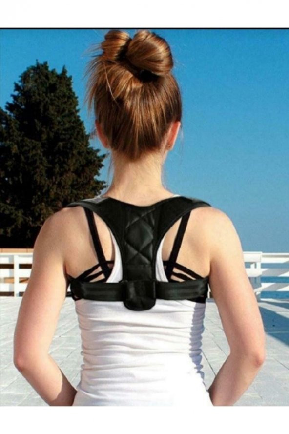 Kamburluk Önleyici Korse Dik Durmaya Destek Olur (atlet Model) - Resim 2