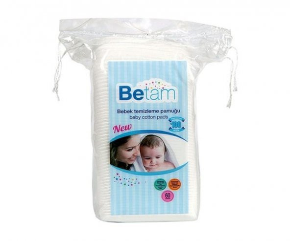 Betam Bebek Temizleme Pamuğu 60lı