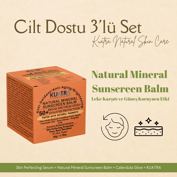 Kuatra Gündüz 3\\\'lü set+ doğal makyaj balmları, güzelliğiniz taçlansın! - Resim 3