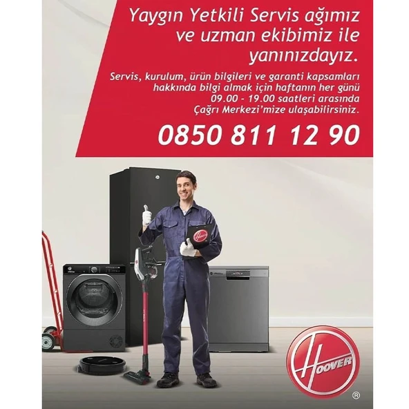 Hoover HOCG5T718EW1 442 Lt Kombi No Frost Buzdolabı - Resim 4