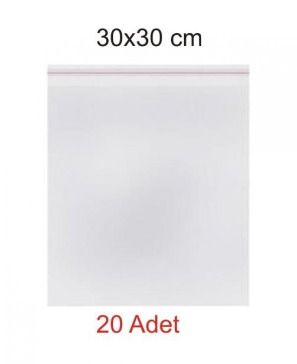 Kendinden Yapışkanlı (Bantlı) Şeffaf Jelatin Torba 30x30 cm 20 Adet ürün görseli