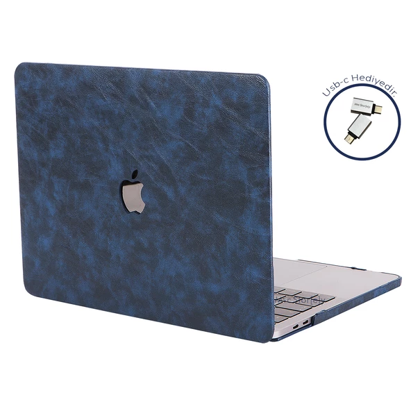 Macbook Pro Kılıf 13inç Leat01 (2016/2019 yılı Cihazı) A1706 A1708 A1989 A2159 ile Uyumlu - 6