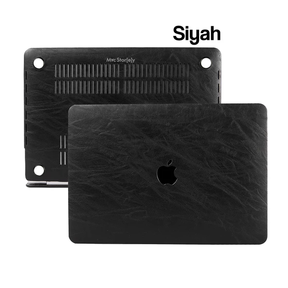 Macbook Pro Kılıf 13inç Leat01 (2016/2019 yılı Cihazı) A1706 A1708 A1989 A2159 ile Uyumlu - 4