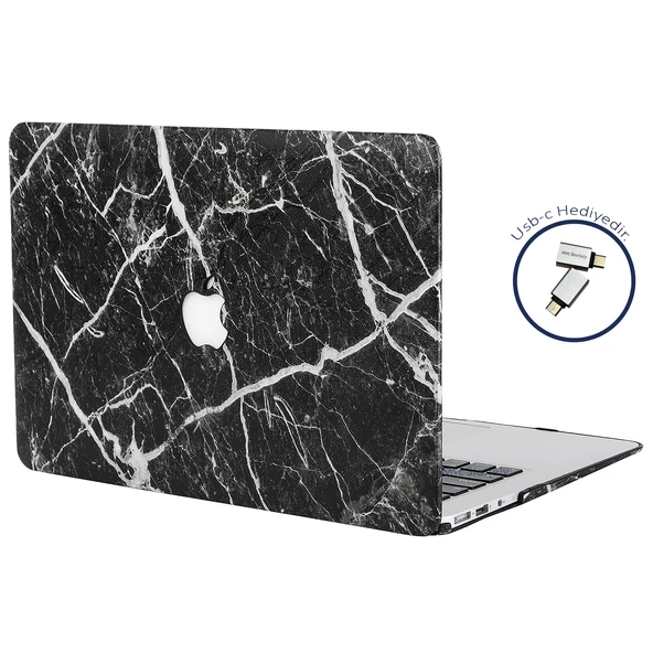 Macbook Pro Kılıf 13inç M1-M2, F.Marble A1706 A1708 A1989 A2159 A2251 A2289 A2338 ile Uyumlu - 5
