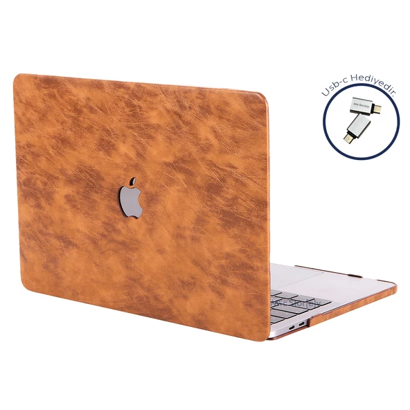 Macbook Pro Kılıf 13inç Leat01 (2016/2019 yılı Cihazı) A1706 A1708 A1989 A2159 ile Uyumlu - 8