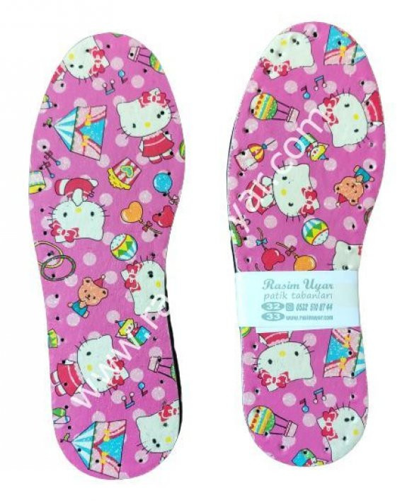 HELLO KITTY PATİK TABANI 10 ÇİFT   - ÜÇ KATMANLI - 4