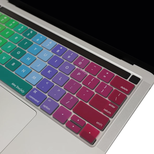 Macbook Pro Klavye Koruyucu (US-ABD İngilizce) Touchbarlı A1706 A1989 A2159 A1707 A1990 Uyumlu Dazzle - 4
