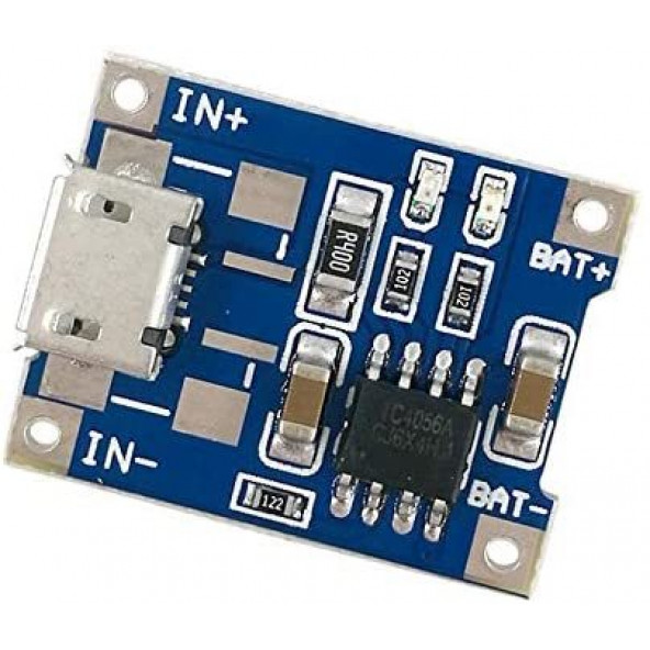 TP4056 BMS Şarj Aleti 3,7V mikro USB