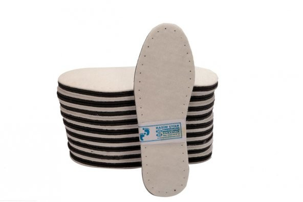 BEYAZ KEÇE KAPLI EVA PATİK TABANI (10LU PAKET) - 6