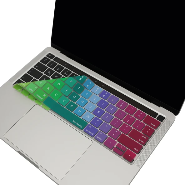 MacBook Pro Touch Bar Klavye Koruyucu US Düzen İngilizce Silikon İnce Yıkanabilir 13-15 İnç ürün görseli 1