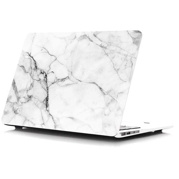 Macbook Air Kılıf 13 inç Mermer11NL (Eski USB'li Model 2010-2017) A1369 A1466 ile Uyumlu - Resim 2