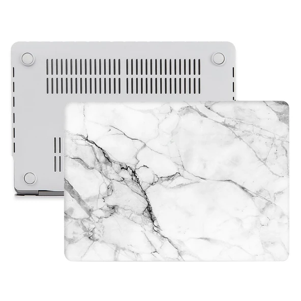 Macbook Air Kılıf 13 inç Mermer11NL (Eski USB'li Model 2010-2017) A1369 A1466 ile Uyumlu - Resim 5
