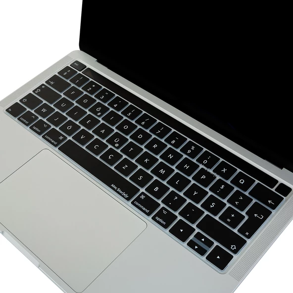 F Klavye Macbook Pro Kılıfı DaktiloTip A1706 A1989 A2159 A1707 A1990 A2338 A2141 ile Uyumlu - 4