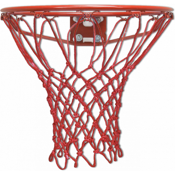 Basketbol Filesi 4mm Polys. Kırmızı - 2 Adet