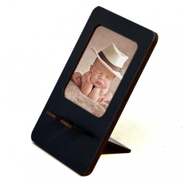 RESİM ÇERÇEVE SİYAH TELEFON TUTUCU - 6