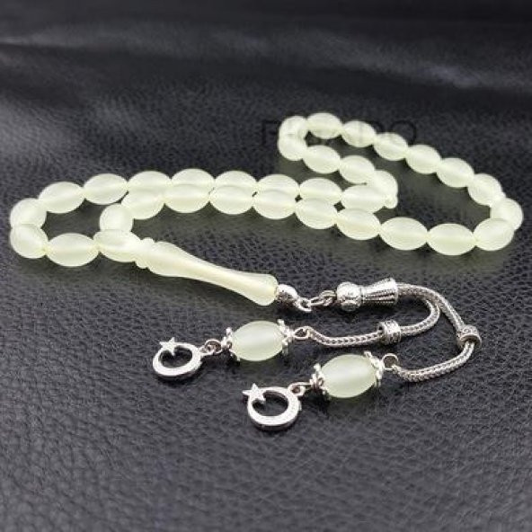 2 Adet Ayyıldız Püskül Kokulu Arpa Kesim Fosforlu Tesbih - 2