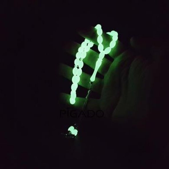 2 Adet Ayyıldız Püskül Kokulu Arpa Kesim Fosforlu Tesbih - 3