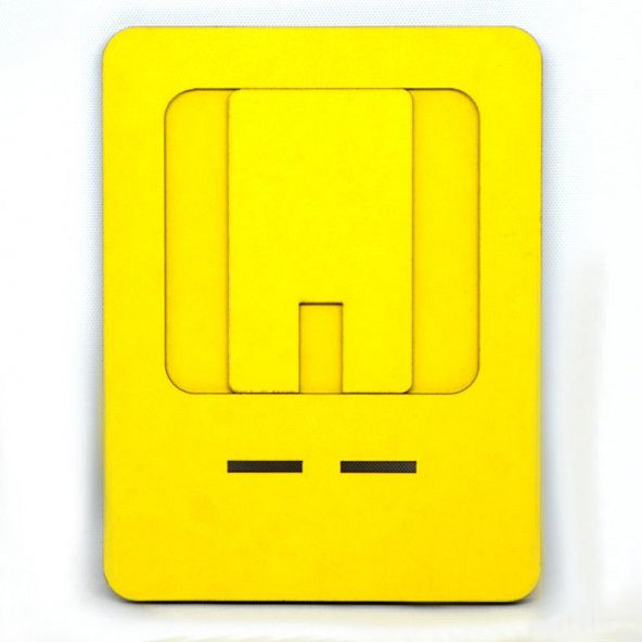 RESİM ÇERÇEVE SARI TELEFON TUTUCU - 2