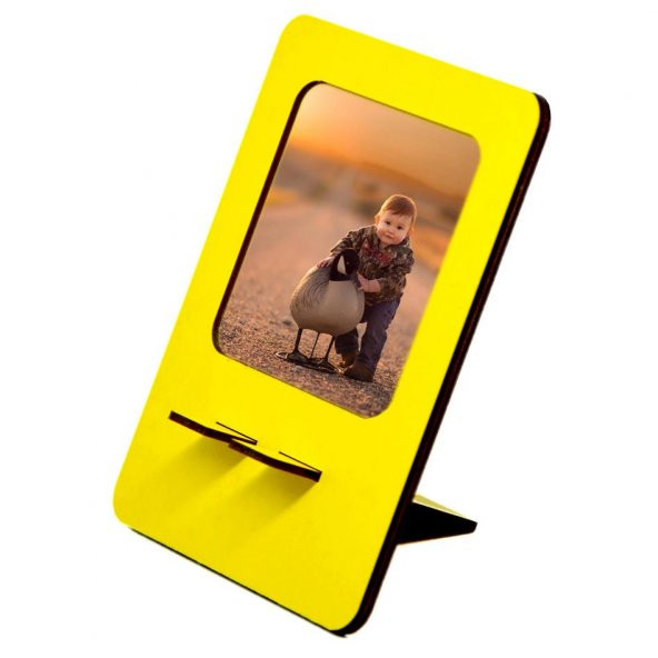 RESİM ÇERÇEVE SARI TELEFON TUTUCU - 6