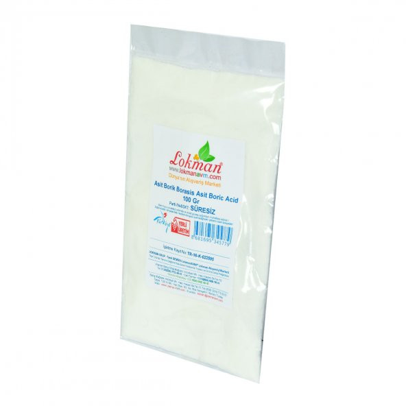 LokmanAVM Asit Borik Borasis Asit Boric Acid 100 Gr Paket - 3